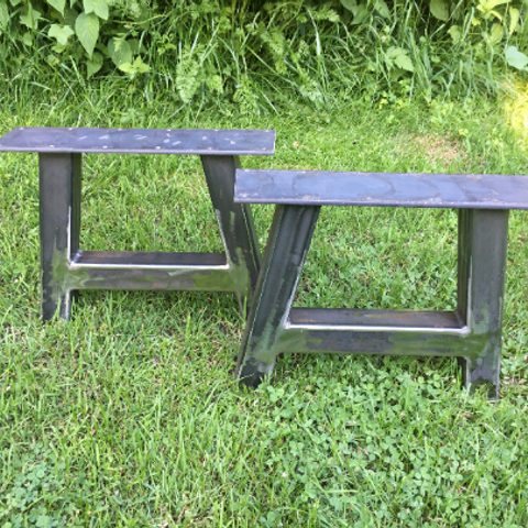 A Frame Metal Table Legs Black Smith Ironworks