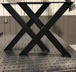 I-Beam X-Frame Metal Table Legs