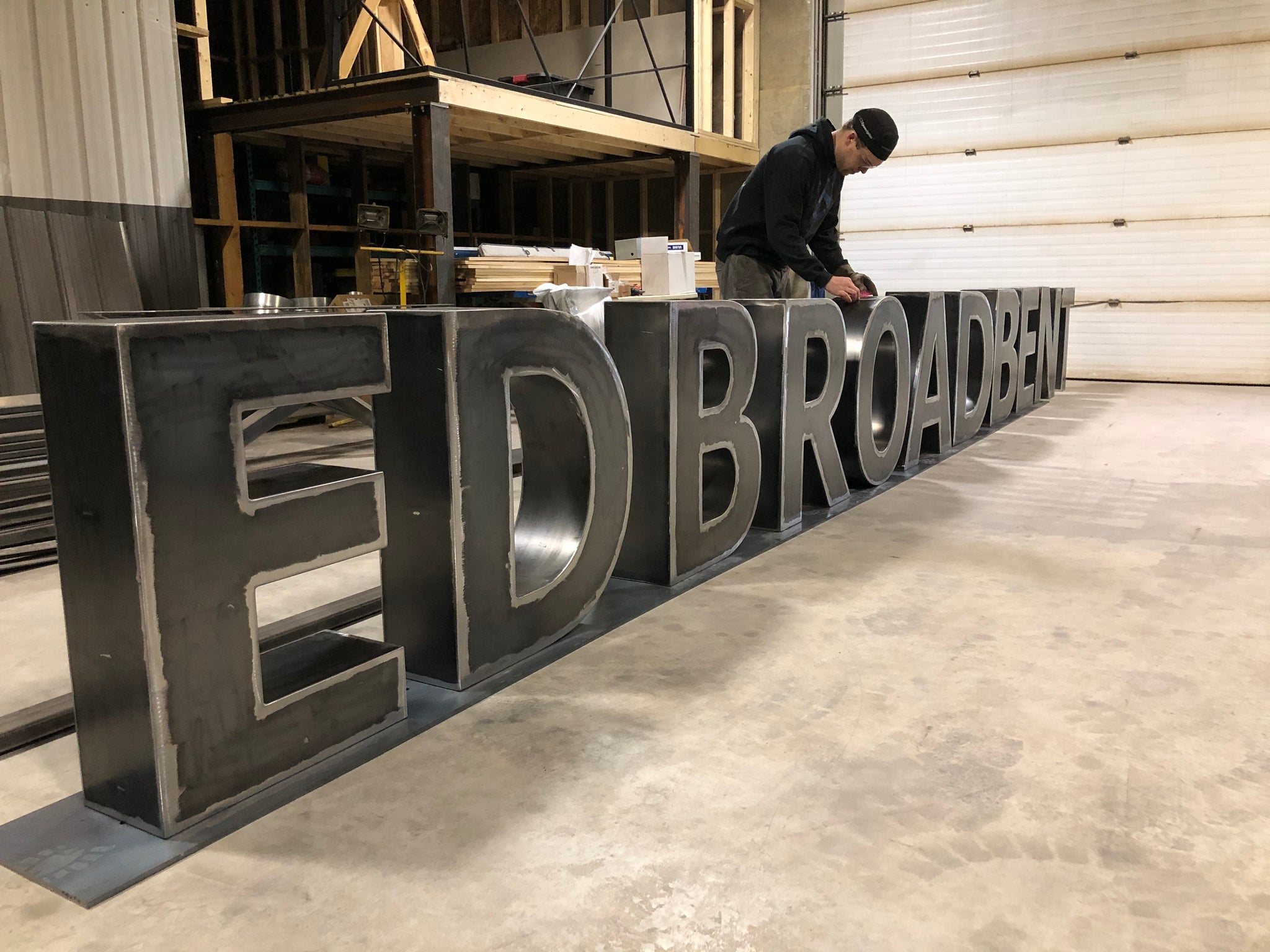 Mach Block Letter Metal Block Letters – Black & Smith Ironworks